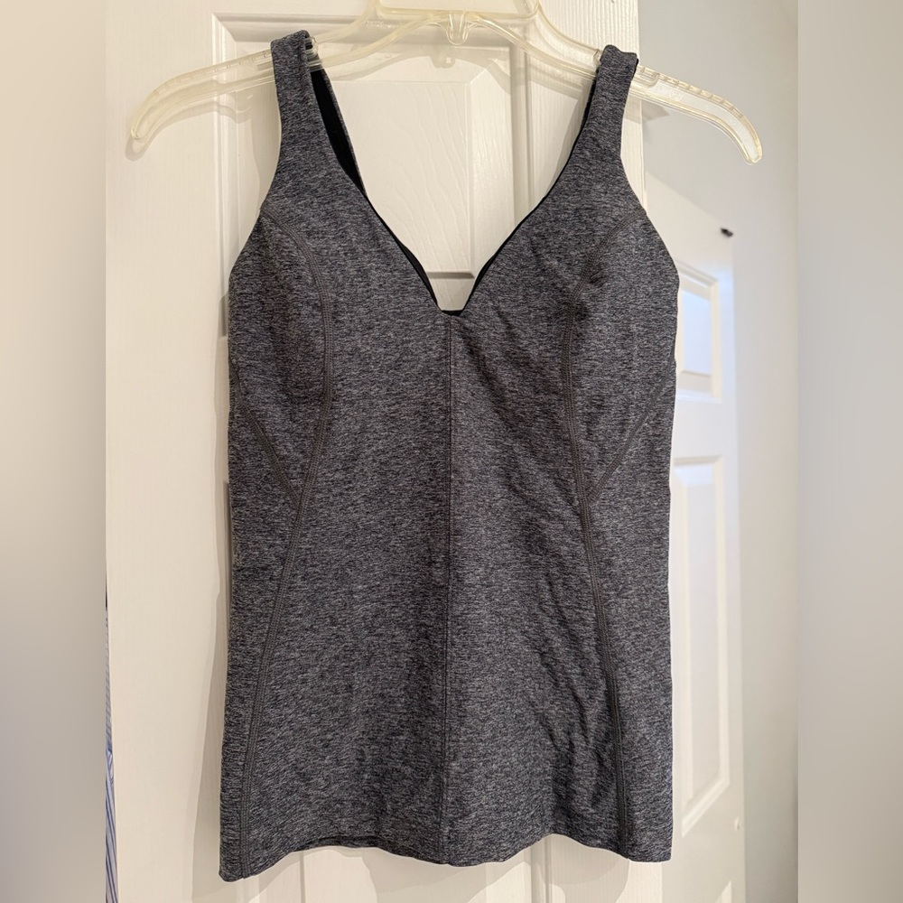 Lululemon Athletica Charcoal Sleeveless Top